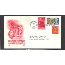 FDC Art Craft 1690 803 1073 Franklin (Cachet-Typed/A) CV41799
