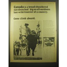1966 Canada Tourism Ad - Canada is a broad-shouldered sun-drenched