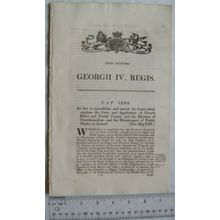 1826 Act of Parliament: levy & application Church Rates & Parish Cesses, etc.