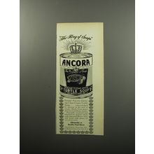 1951 Ancora Turtle Soup Ad - The king of soups