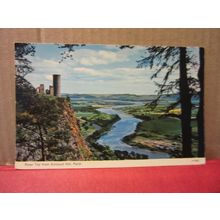 RIVER TAY from KINNOULL HILL, PERTH, SCOTLAND unused postcard by Dennis.. =