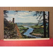 RIVER TAY from KINNOULL HILL, PERTH, SCOTLAND unused postcard by Dennis.. #