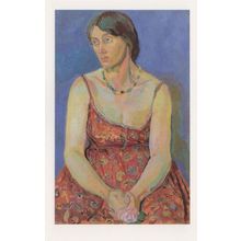 Vanessa Bell Artist WW1 1918 Painting Rare Gallery Postcard