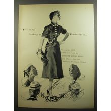 1952 Lord & Taylor Handmacher Suits Ad - Everybody's looking at Weathervanes