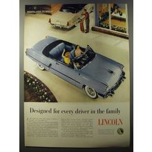 1953 Lincoln Cars Ad - Deisgned for every driver in the family