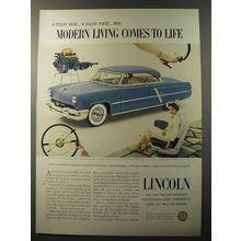 1953 Lincoln Cars Ad - A touch here.. a touch there