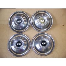 1967 CHEVROLET CAPRICE 14" HUBCAPS OEM #3893350 SET OF 4