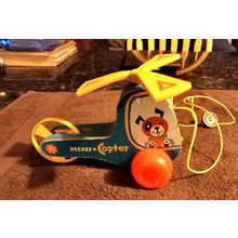 Old Vintage Original Fisher Price Mimi Chopter # 448 6 3/4" Long Working 1970