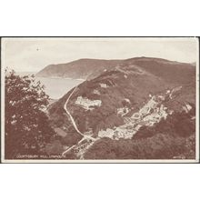 Countisbury Hill, Lynmouth, Devon, 1947 - Valentine's Postcard