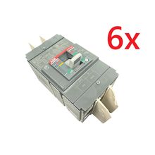Lot (6) - Industrial 3 Pole Circuit Breaker 20 Amp 250v ABB SACE Tmax XT1N 125