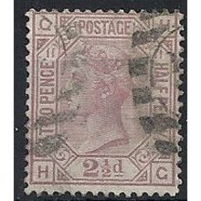 1878 SG141 2 1/2d Rosy-Mauve Plate 11 Good/Fine Used Check Letters "HG".