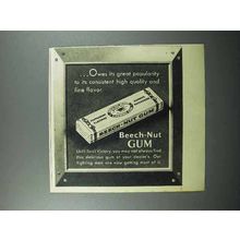 1945 Beech-Nut Gum Ad - Consistent High Quality