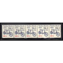 2266 24.1c Tandem Bicycle Very Fine MNH Dry Gum PNC 1/5 X1362