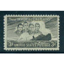 956 3c Four Chaplains Fine MNH MA0049