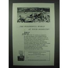 1960 Canada Tourism Ad - The Wonderful World at Your Doorstop