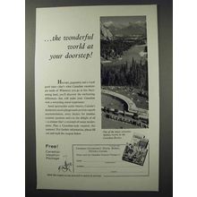 1960 Canada Tourism Ad - Wonderful World at Doorstep