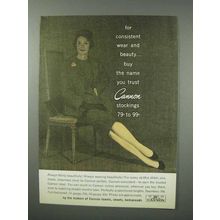 1960 Cannon Stockings Ad - For Consistent Wear