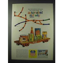 1963 Union Pacific Railroad Ad - More Food Products