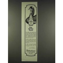 1977 Sebastiani Pinot Noir Wine Ad - Eye of the Swan