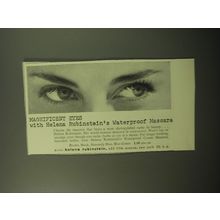 1950 Helena Rubinstein Waterproof Mascara Ad - Magnificent Eyes
