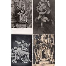 Vertrieb Rudolf Abt Schussenried Gnaderbild 4x German Religious Postcard s