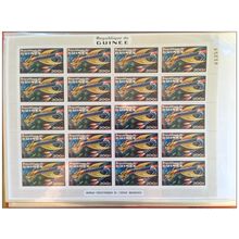 Guinée Yv. 456 feuille Dragon préhistoriques espace imaginaires RARE ** MNH