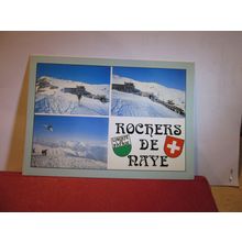 multiview, ROCHERS DE NAYE. SWITZERLAND used postcard 1992 pm =