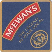 BEER MAT - McEWANS BREWERY - THE LEGEND IN YOUR LOCAL - (Cat No 196) - (2002)