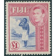Fiji 1950 £1 ultramarine & carmine SG266b unused