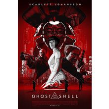 Ghost in the Shell (2017)_2 Movie Film Poster Canvas iconic design