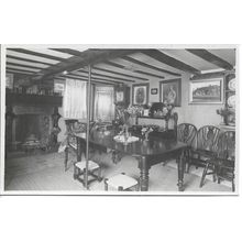 Historic House Interior Living Room - Timmins Bros Vintage Photographic Postcard
