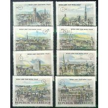 ÖSTERREICH AUSTRIA [1964] MiNr 1164-71 ( **/mnh ) Architektur