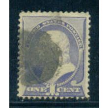 Used 212 1c Benjamin Franklin Average Plus M01340