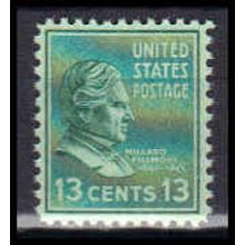 818 13c Millard Fillmore Fine MNH B0628