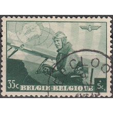 Belgique 1938 Michel 467 O Cote (2008) 0.45 € Roi Léopold III aviateur