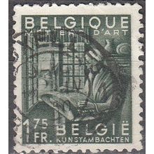 Belgique 1948 Michel 808 O Cote (2008) 0.25 € Dentellière Cachet rond