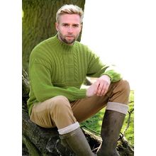 Aran Traditional Guernsey Cables Knitting Pattern 51-117cm Child/Adult 8ply