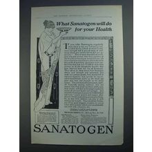 1913 Bauer Chemical Sanatogen Ad - For Your Health