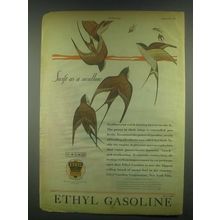 1931 Ethyl Gasoline Ad - Swift As A Swallow