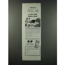 1949 Southern Pacific Railroad Ad - Arizona on the Swift Golden State