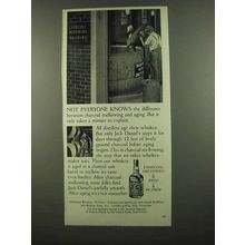 1974 Jack Daniels Whiskey Ad - Charcoal Mellowing Aging