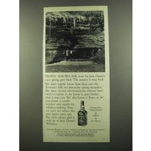 1974 Jack Daniels Whiskey Ad - People Always Ask