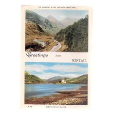 GREETING FROM KINTAIL Wester Ross unused postcard by J B White =