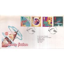 SCIENCE FICTION. 1995 official UK FDC. first day cover Wells postmark