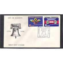 FDC Int'l Dominican Republic Honoring USA Bicent (Cachet-U/A) CV01046