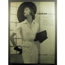 1951 L'Aiglon Dress Ad - L'Aiglon summerizes the fashion picture