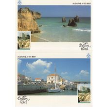 Delfim Hotel Portimao Portugal 2x Postcard s