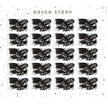 Raven Story Sheet of 20 Current Rate Postage Stamps Scott 5620 - Stuart Katz