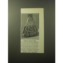 1960 Bonwit Teller Bienen-Davis Handbag Advertisement - Fashion Tapestry Bag