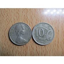 Australia 1967 10 Cents Coin